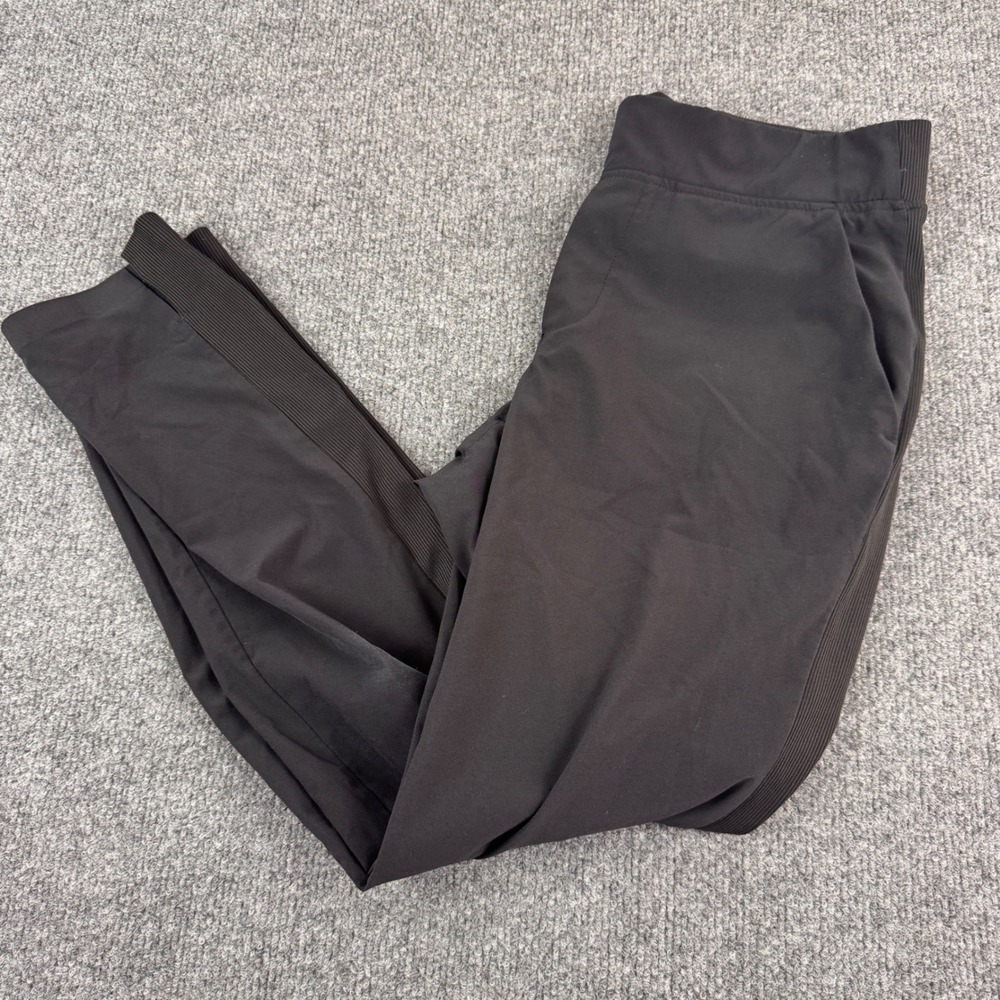 Athleta Pants Women Size 2 Black Good Tapered Ribbed Side Activewear Joggers